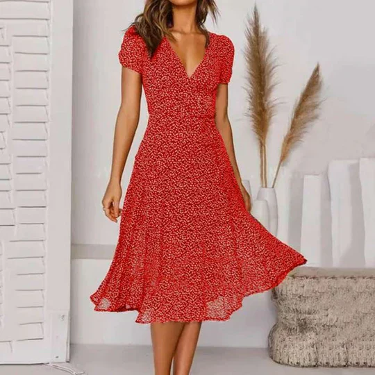 Airy Midi Dress Summer Style