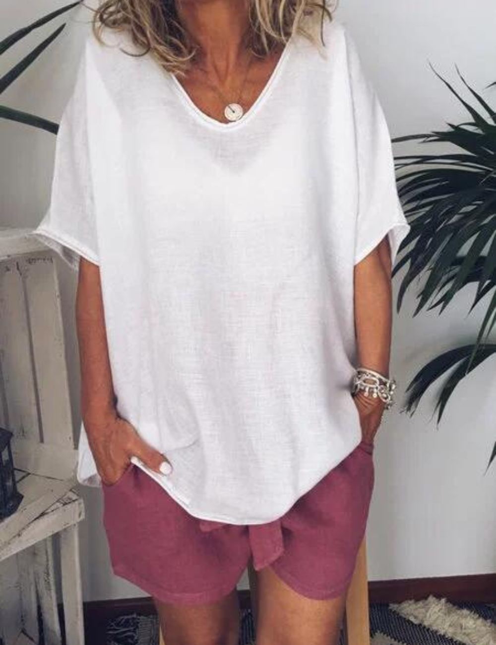 Lysse | Women's Oversized T-Shirt White