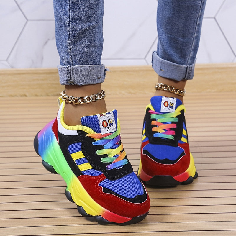 Swiftstep Comfortable Rainbow Sneakers