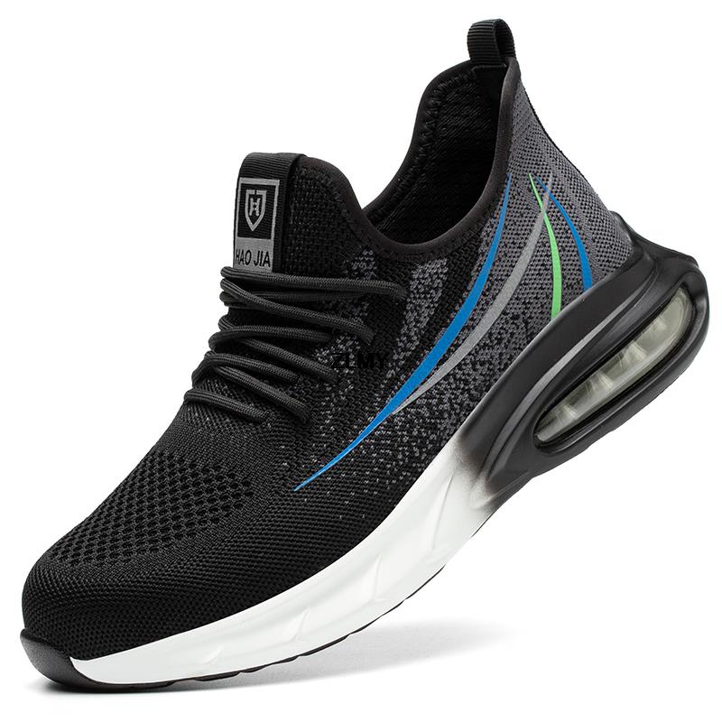 Non-slip Green-Black Safety Shoes