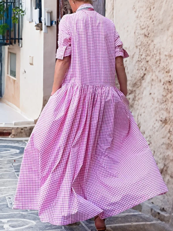 Checked Swing Dress