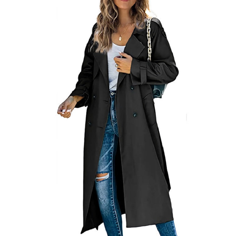 Premium Trench Coat Long Women