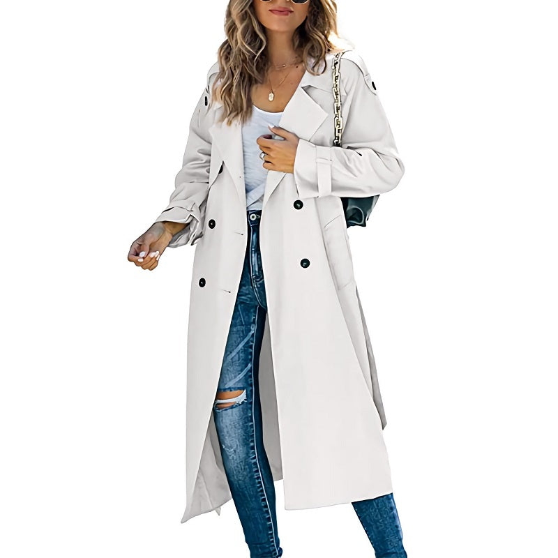 Premium Trench Coat Long Women