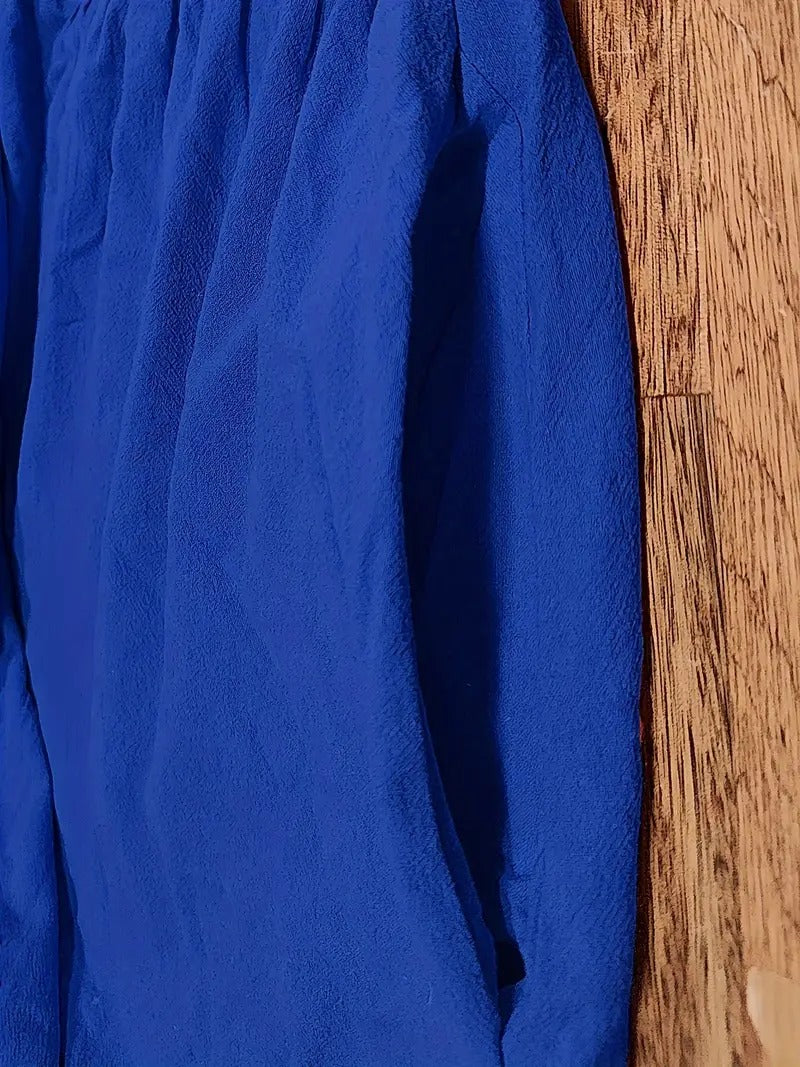 Refined Linen Summer Dress with Practical Pockets