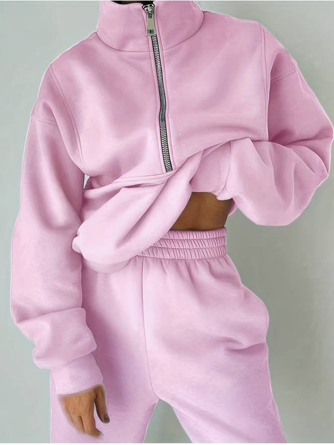 Lysse-Fashion | Jogging Set With Half-High Zipper