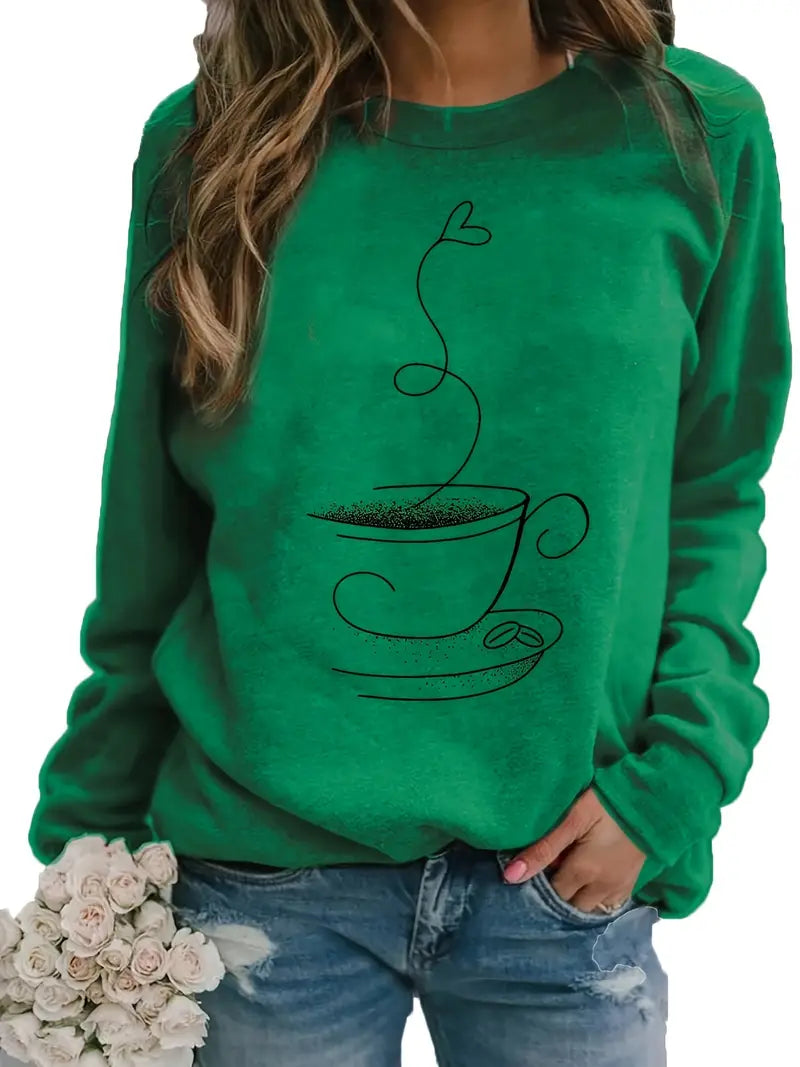 Lysse | Cozy Coffee Graphic Sweatshirt