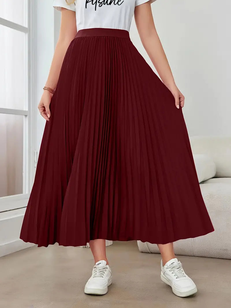 Dazzling Daydreams Pleated Maxi Skirt