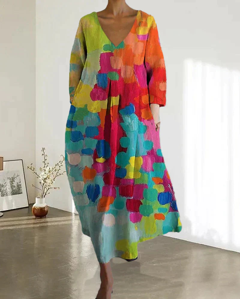 Colorful Midi Dress