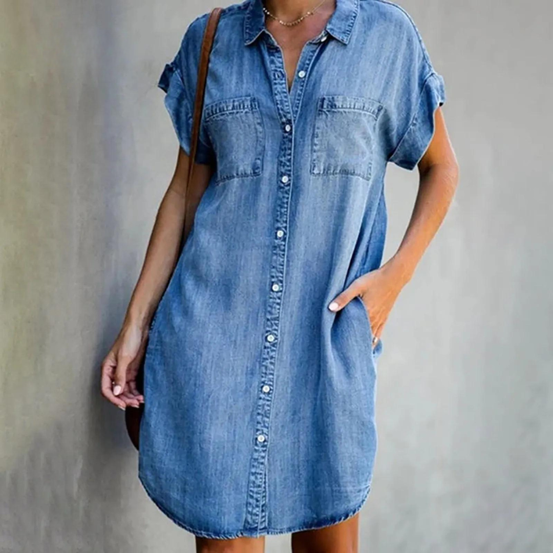Elegant Denim Dress
