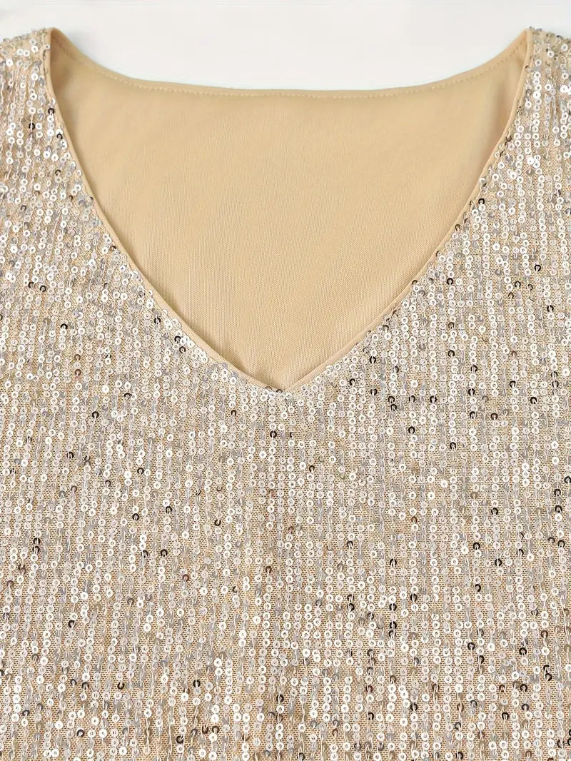 Elegant Sleeveless Top with Sequins