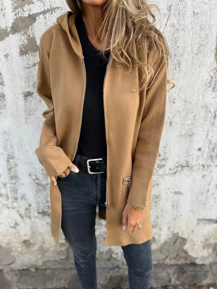 Lysse | Crew Neck Zipper Long Sleeve Casual Jacket