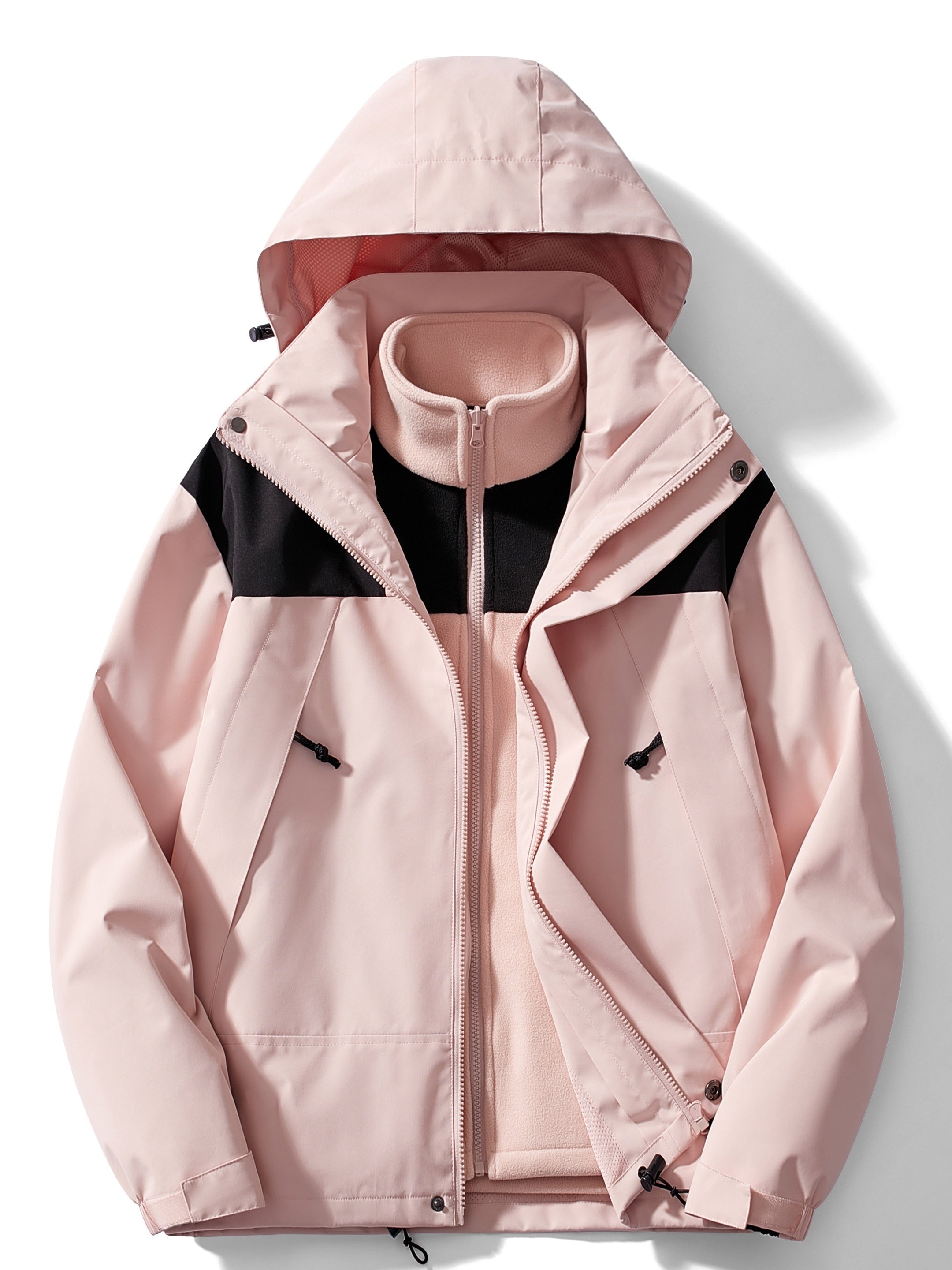 Lysse Fashion | 3-in-1 Fleece Winter Jacket with Hood for Women