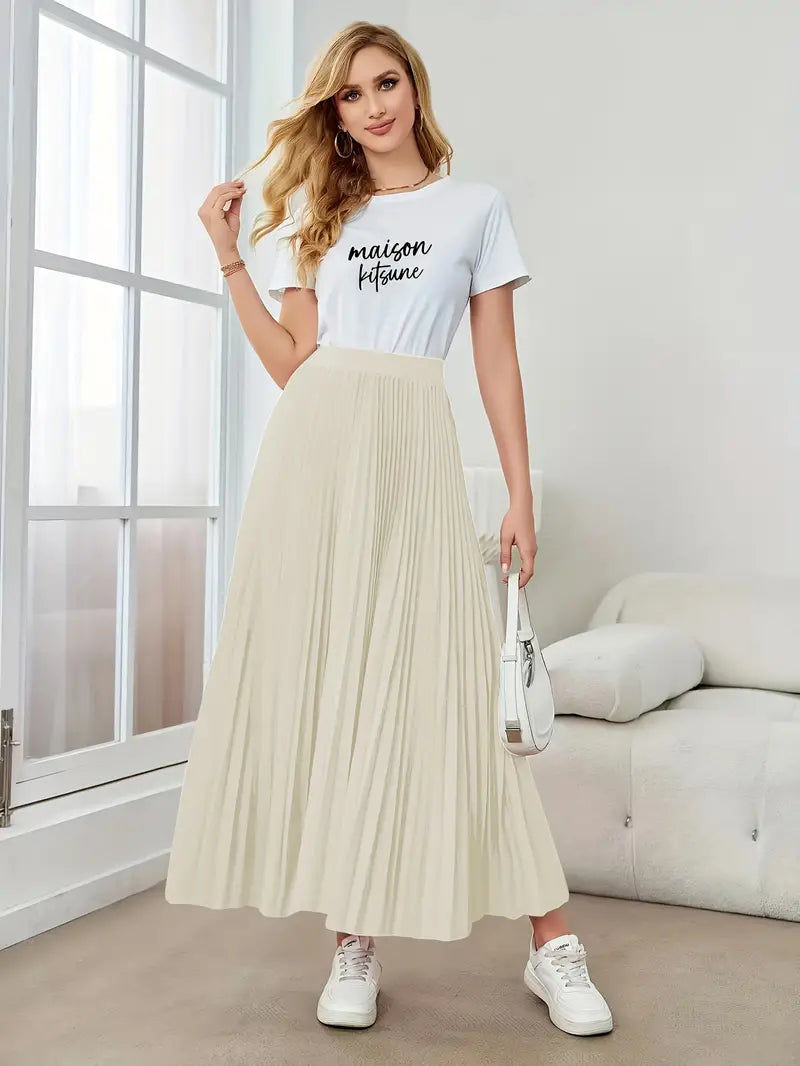 Dazzling Daydreams Pleated Maxi Skirt