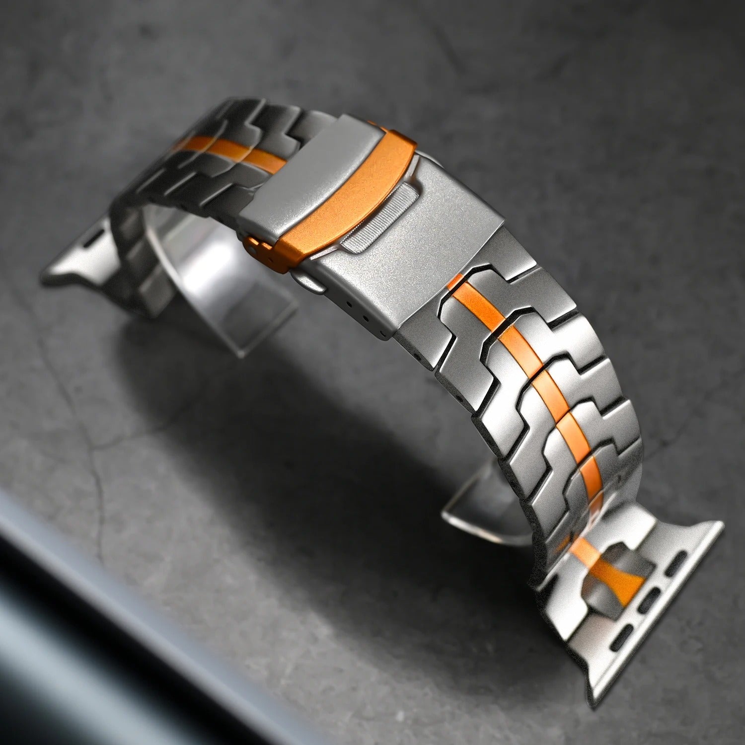 Luxe Titanium Apple Watch Band Suitable for Series 1 9 and Ultra