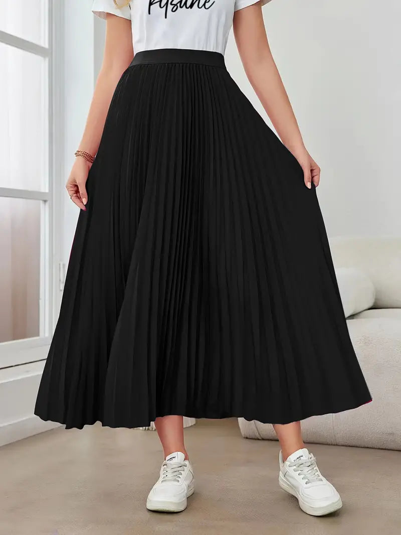 Dazzling Daydreams Pleated Maxi Skirt