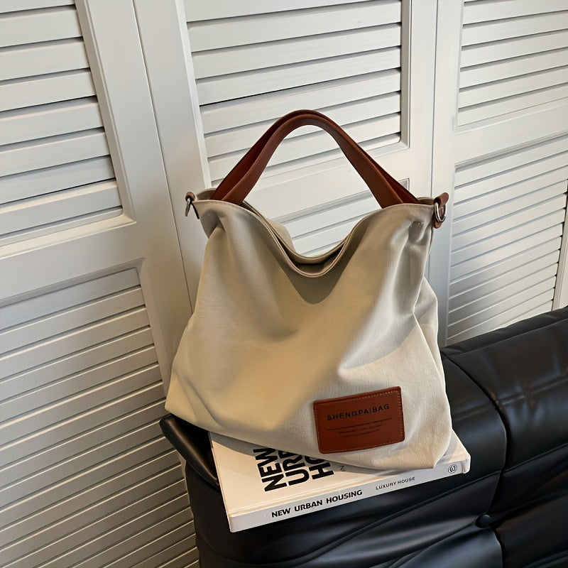 Adelebag Simple Shoulder Bag Made Of Canvas