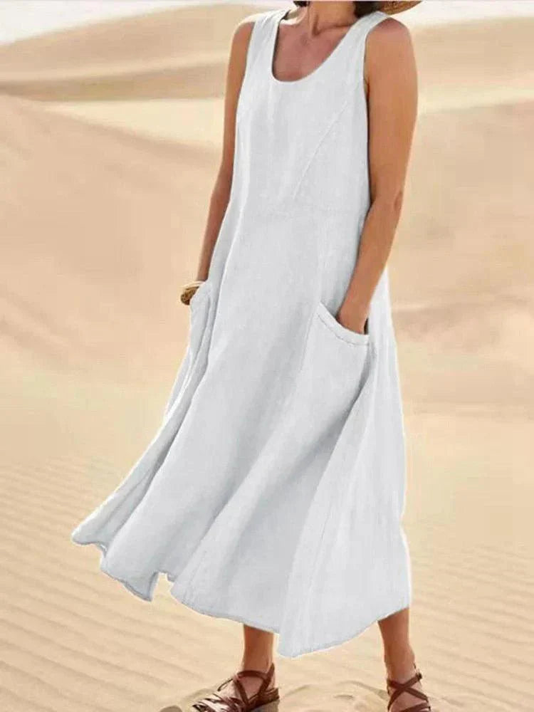 Airy summer dress with pockets