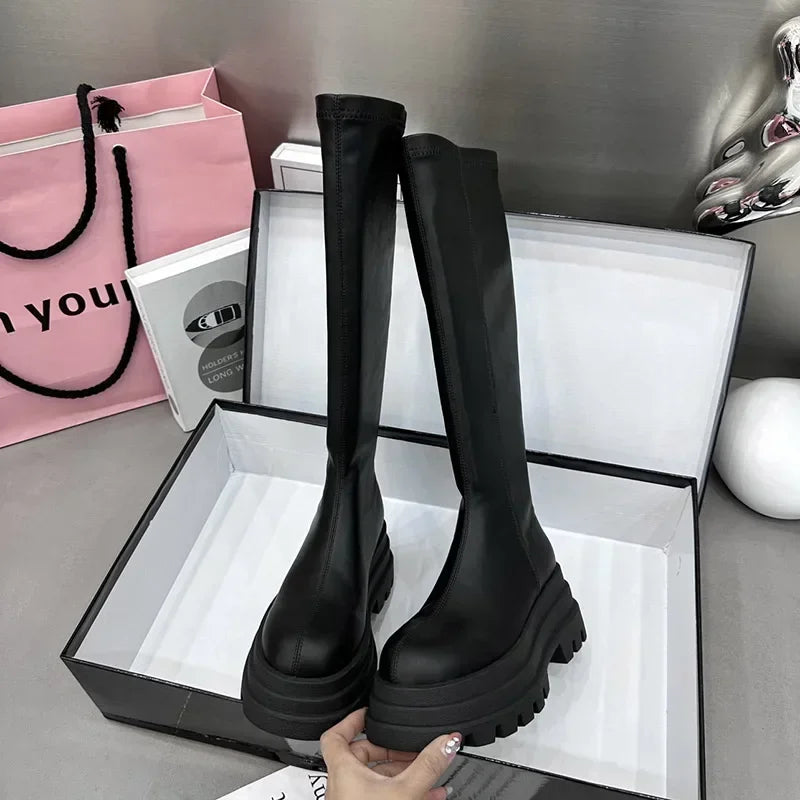 Lysse Fashion | Long Black Boot Shoes For Comfort And Style