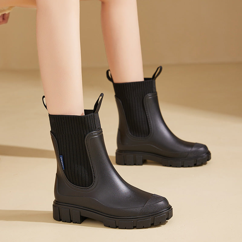 Rain boots - Waterproof with anti-slip sole, Perfect for rainy weather