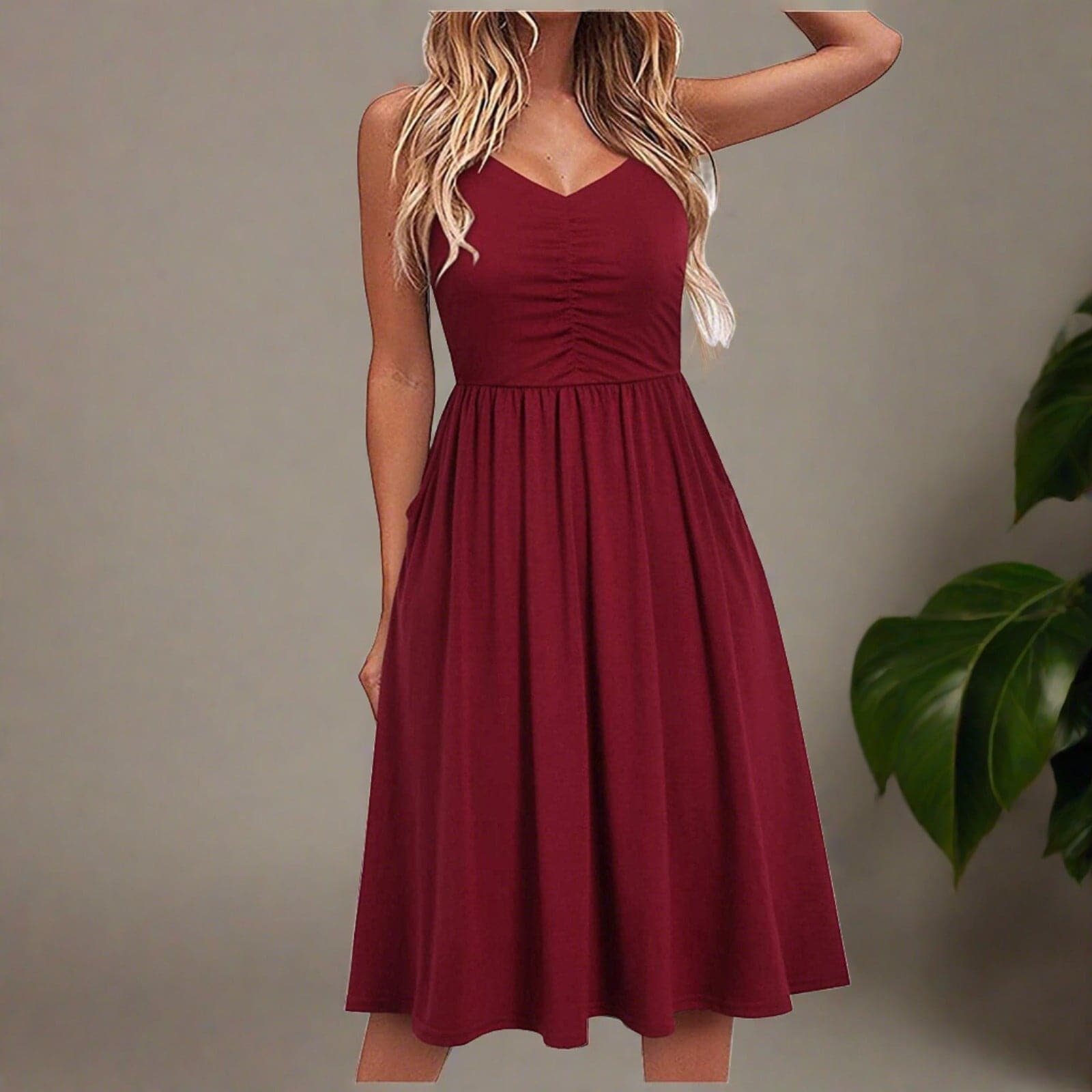 Elegant Midi Dress for Summer