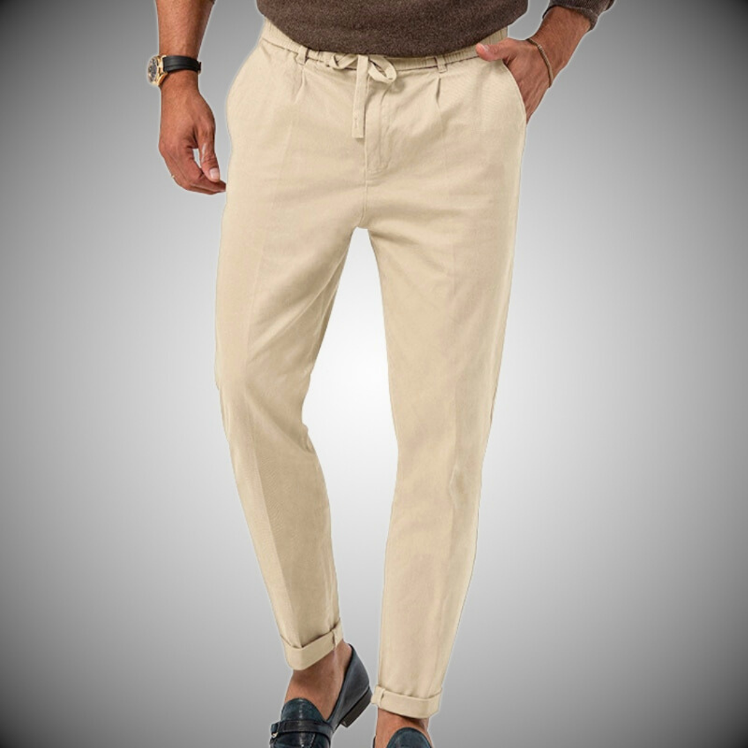 Men's Chino Pants White Fabric Pants