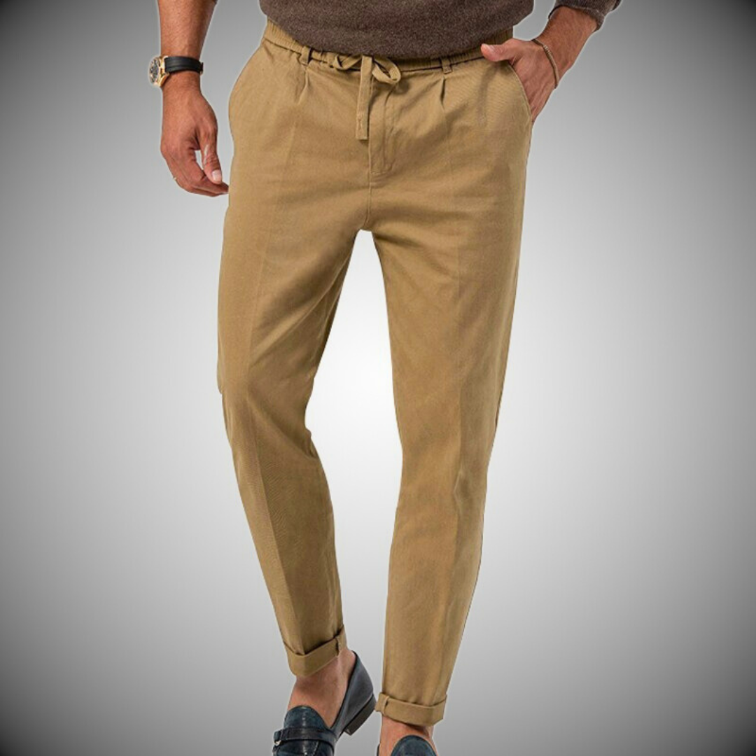 Men's Chino Pants White Fabric Pants
