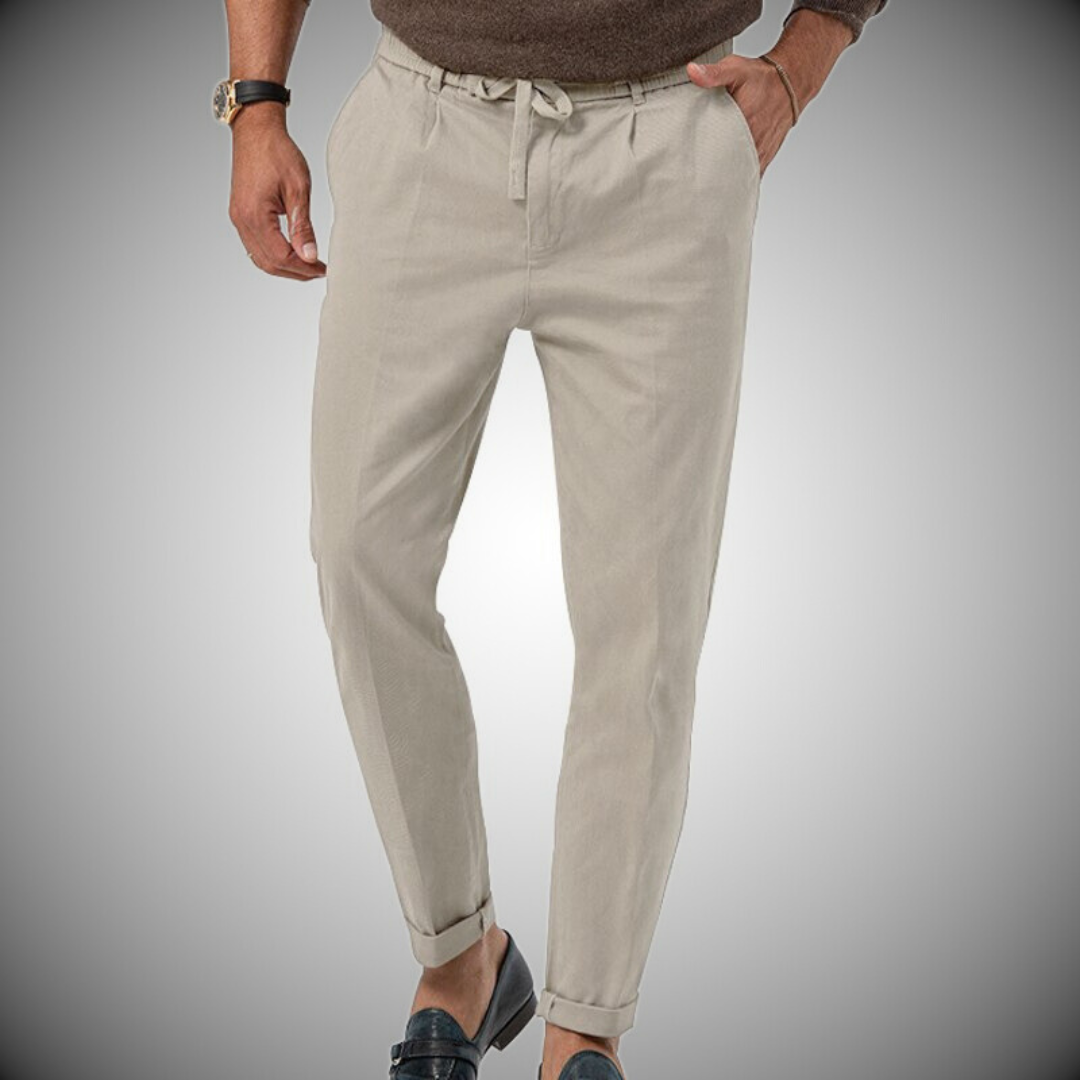 Men's Chino Pants White Fabric Pants