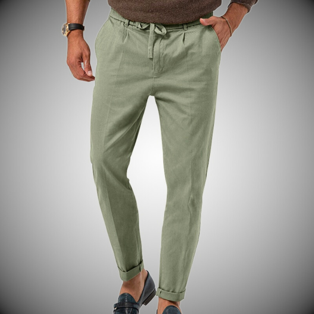 Men's Chino Pants White Fabric Pants
