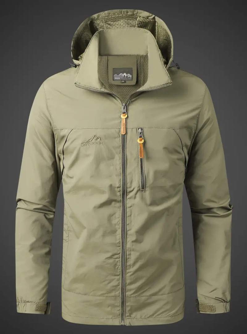 Men Waterproof Rain Jacket Breathable