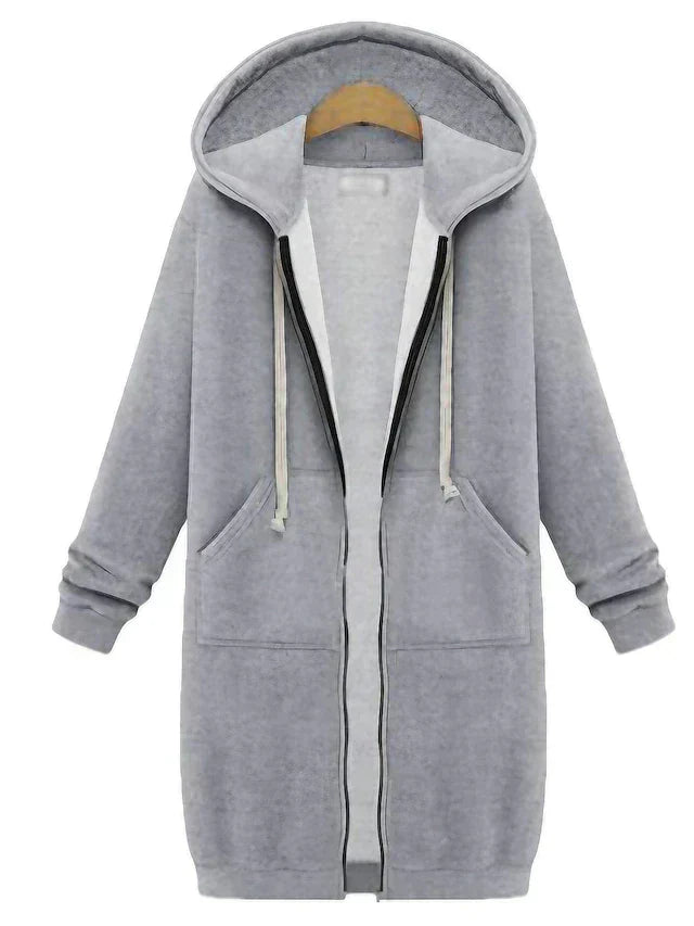 Lysse | Zip-Up Hoodie knee-length
