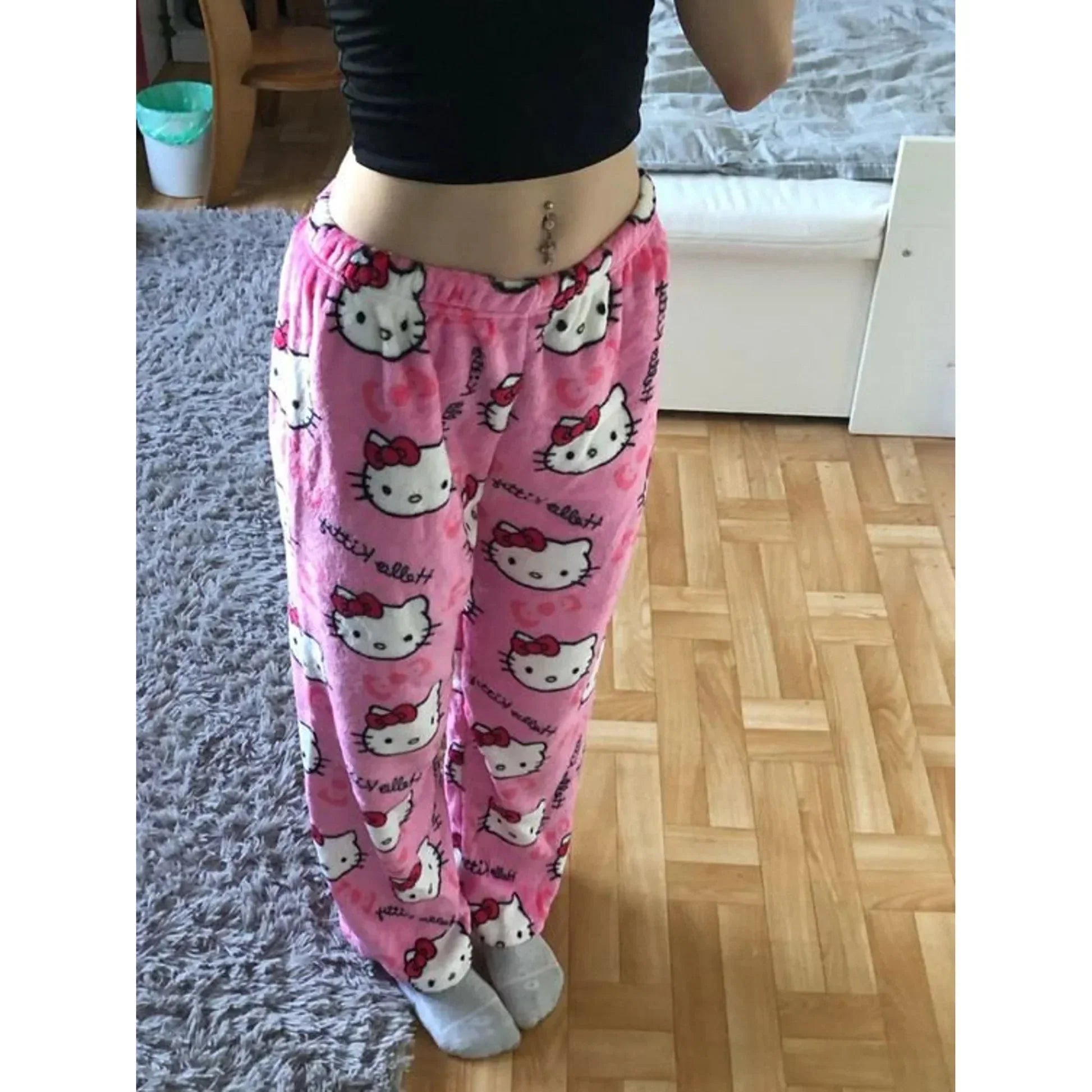 Cyra Pants With Cat Pattern