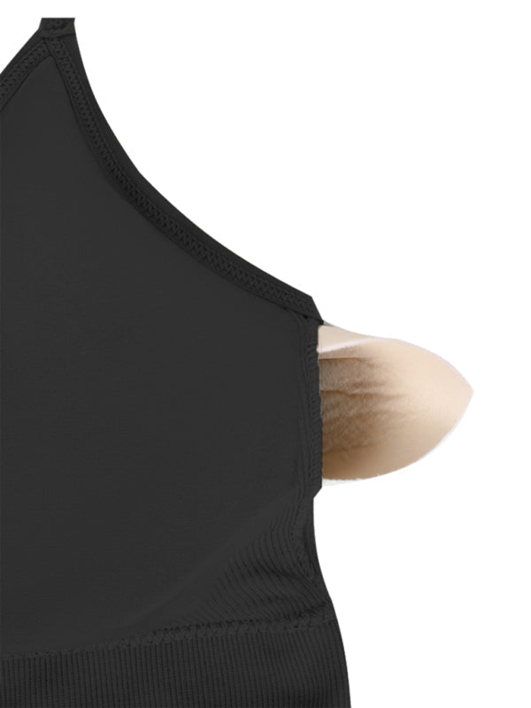 3-Pack Women's Sports Bra Padded Crisscross Yoga Bra Seamless Medium Impact Fitness Activewear