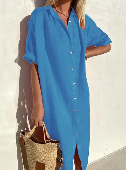 Linen Shirt Dress
