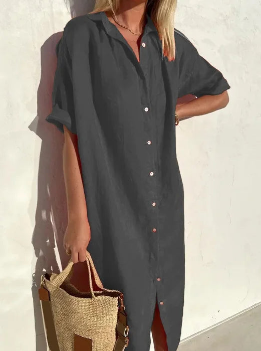 Linen Shirt Dress