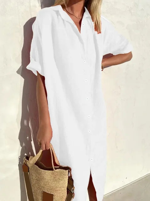 Linen Shirt Dress
