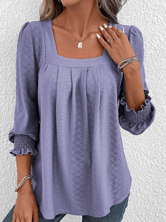 Lysse | Cotton Blouse with Square Neckline