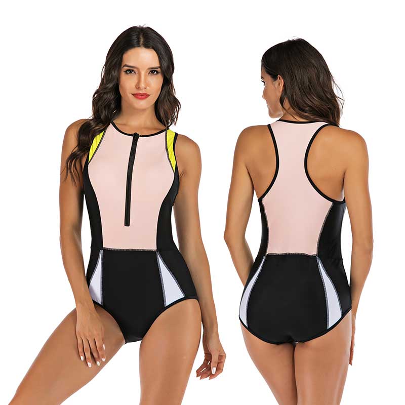 One-piece Sports Swimsuit With Interesting Design