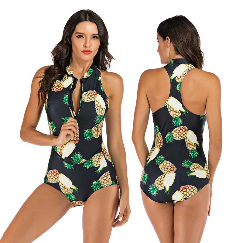 One-piece Sports Swimsuit With Interesting Design