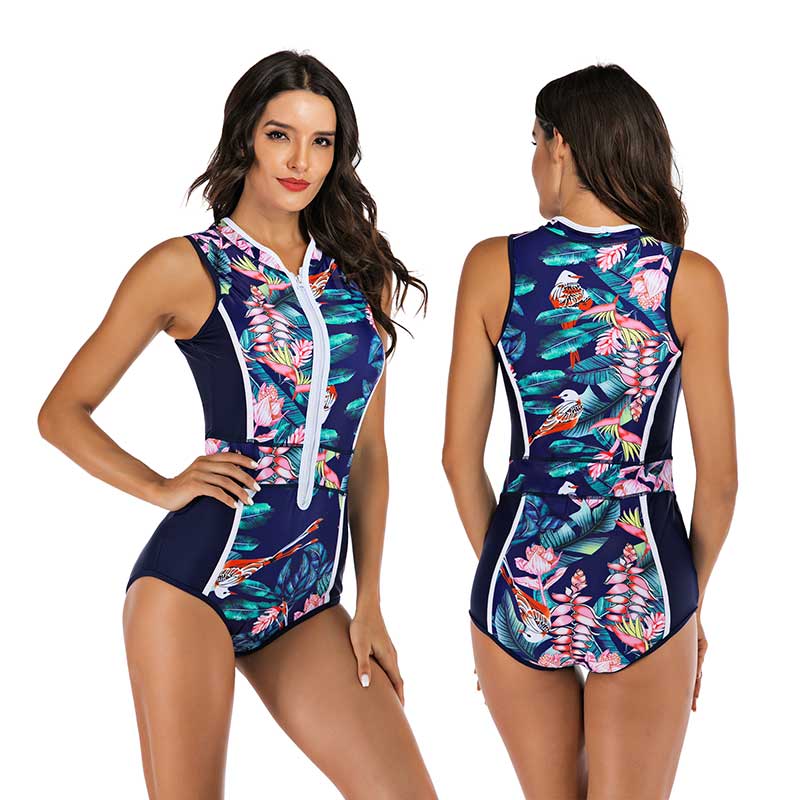One-piece Sports Swimsuit With Interesting Design