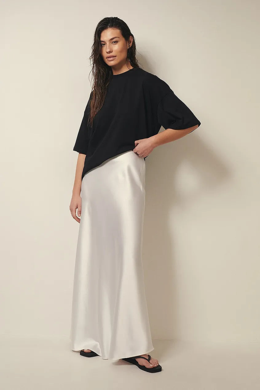 Satin Skirt With High Waist Anna