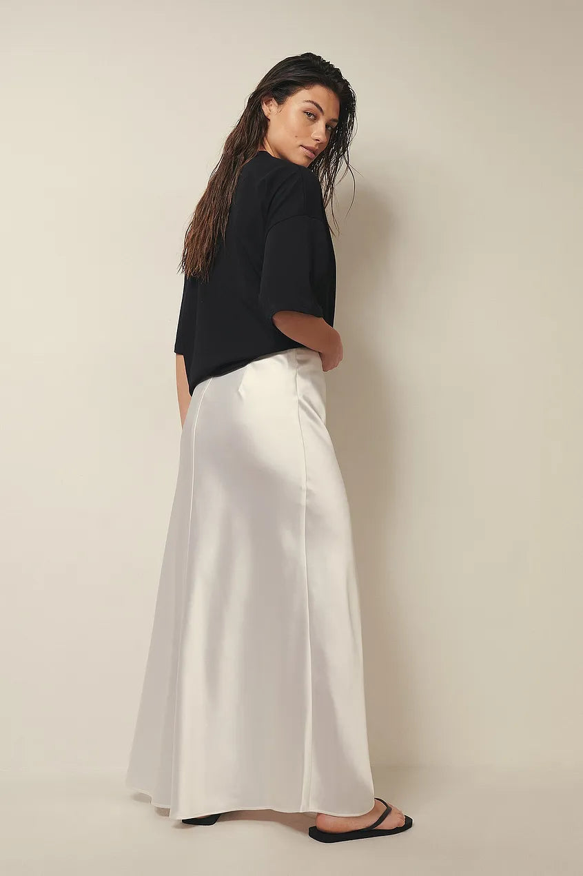 Satin Skirt With High Waist Anna