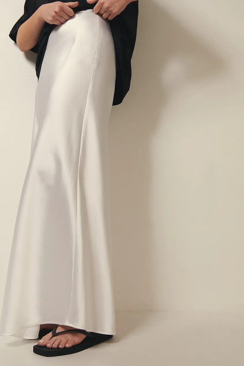 Satin Skirt With High Waist Anna