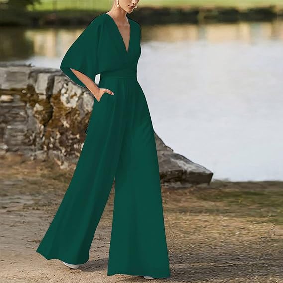 Elegant V-Neck Jumpsuit
