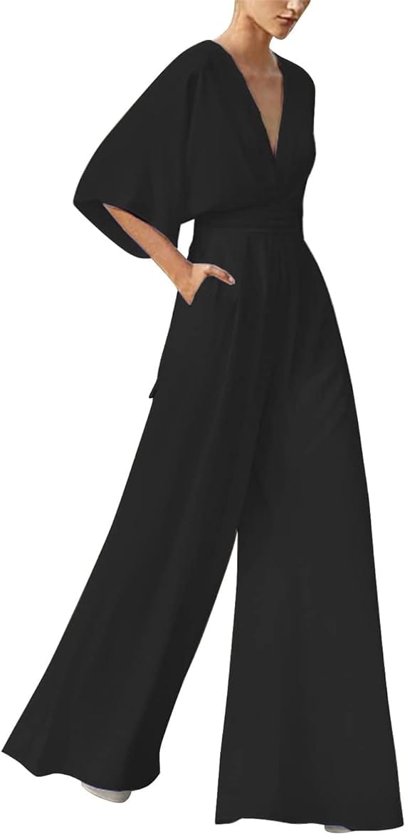 Elegant V-Neck Jumpsuit