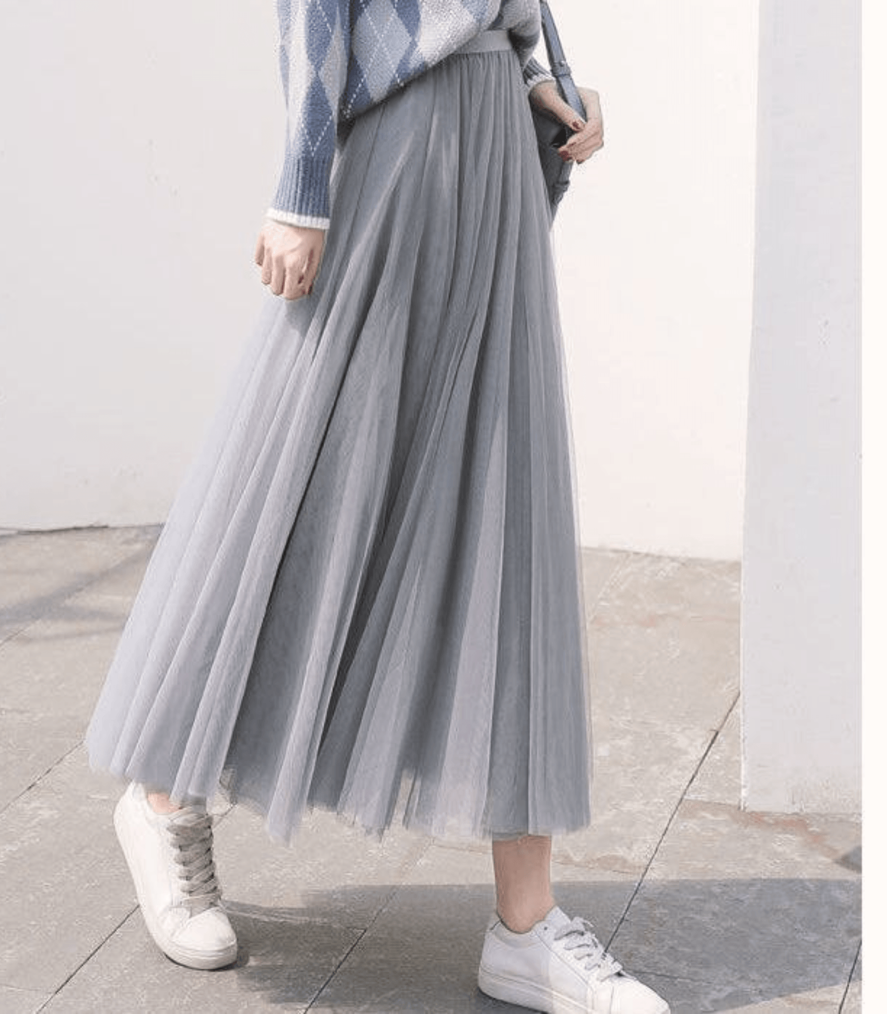 Chic High-Waist Ankle-Length Skirt