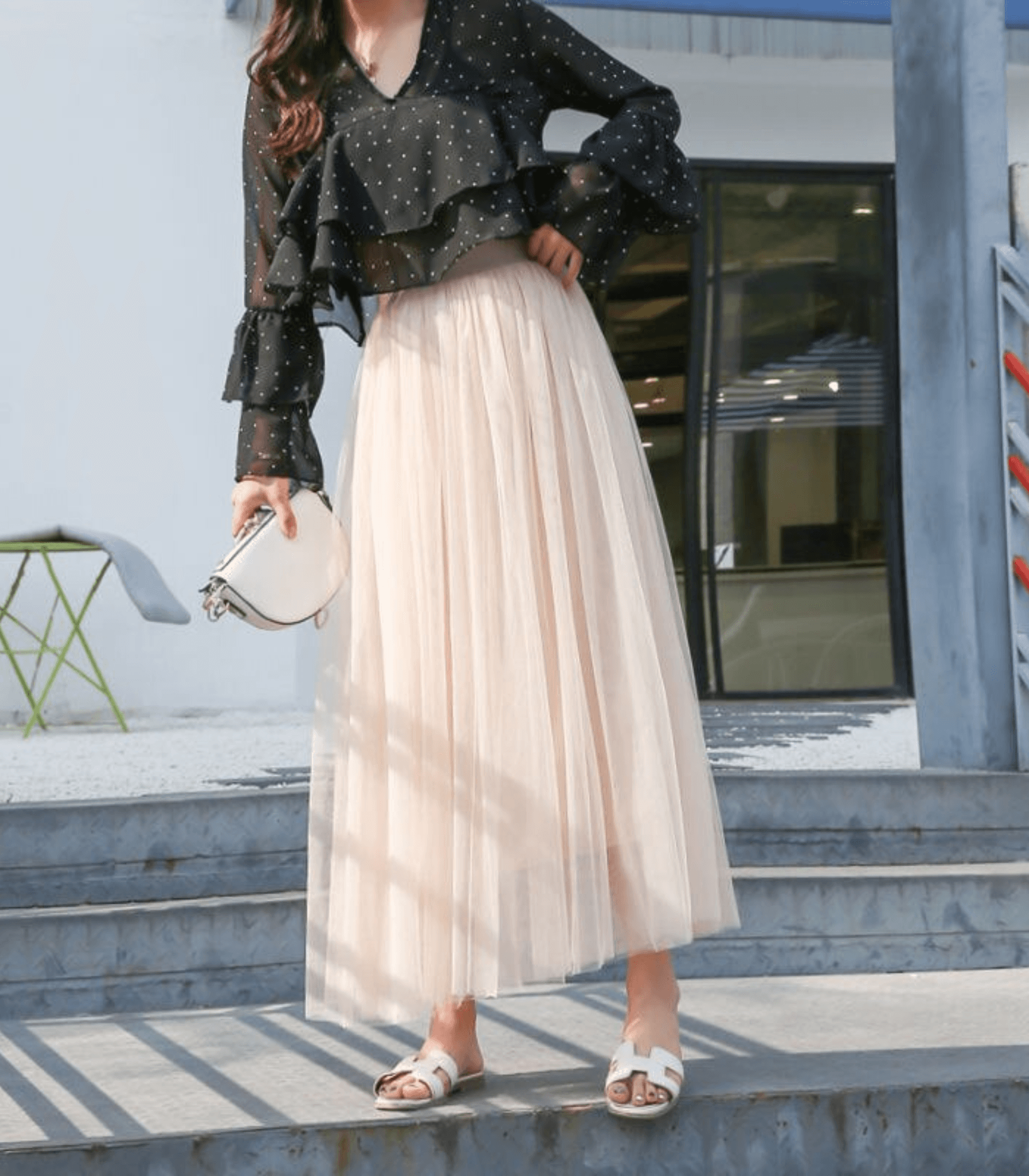 Chic High-Waist Ankle-Length Skirt