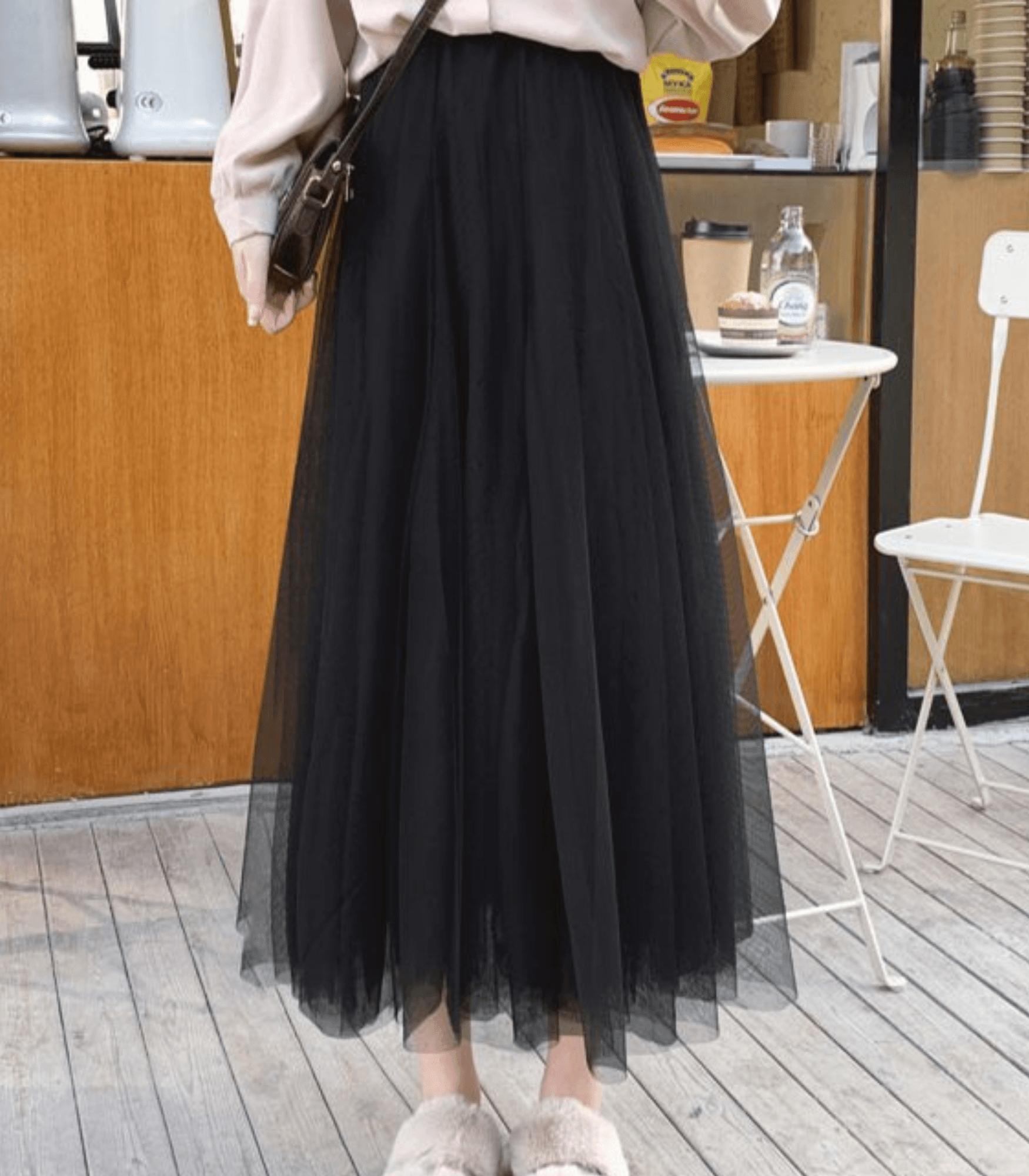 Chic High-Waist Ankle-Length Skirt