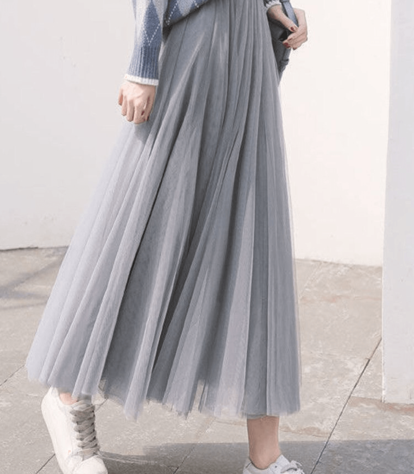 Chic High-Waist Ankle-Length Skirt