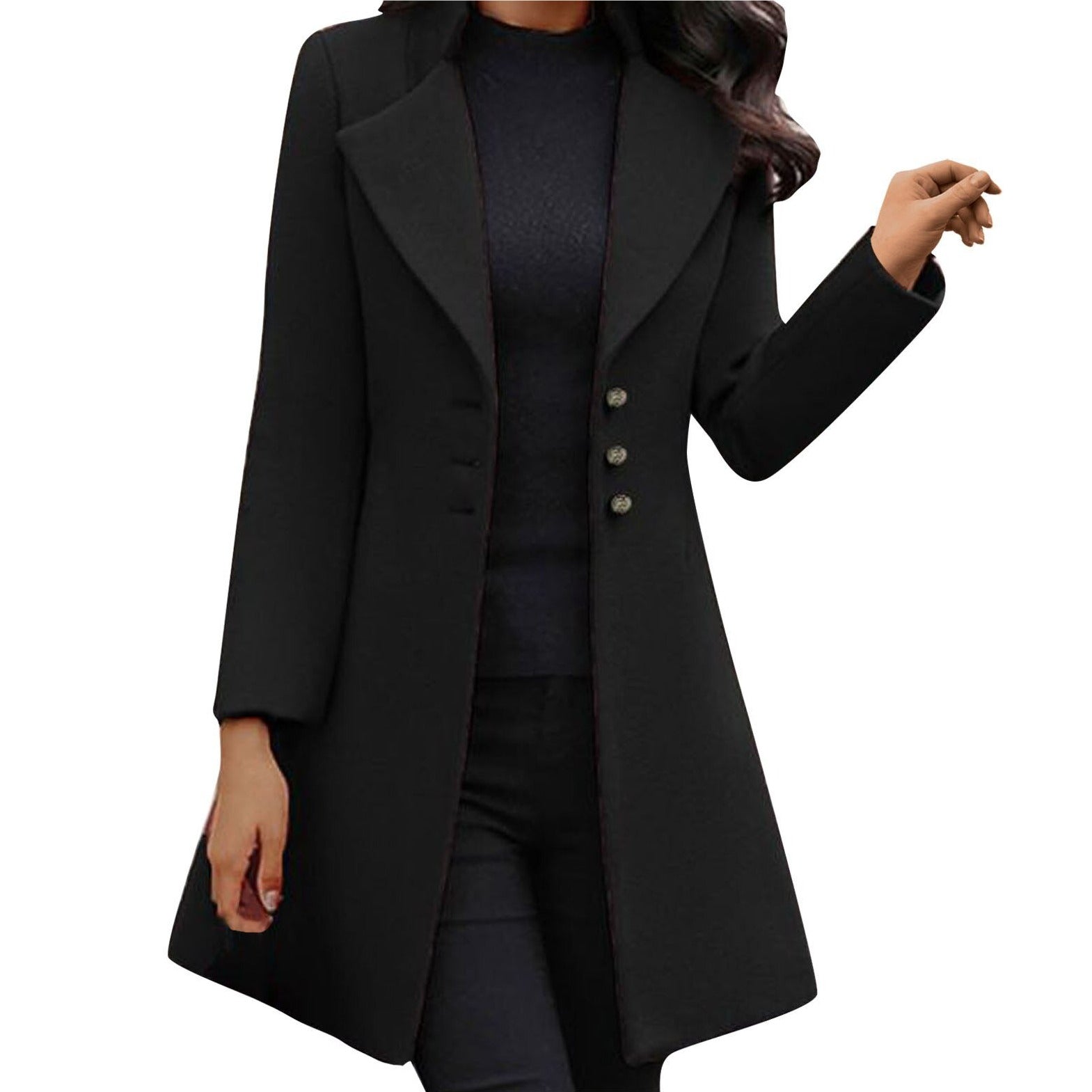 Lysse | Elegant Long Sleeve Coat for Women - Lysse - heidimode20250703