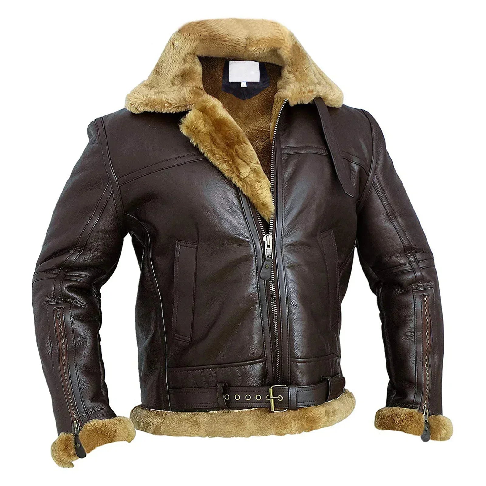 Lysse - Fashion - Ginger Genuine Sheepskin Bomber Jacket - Lysse - heidimode20250703